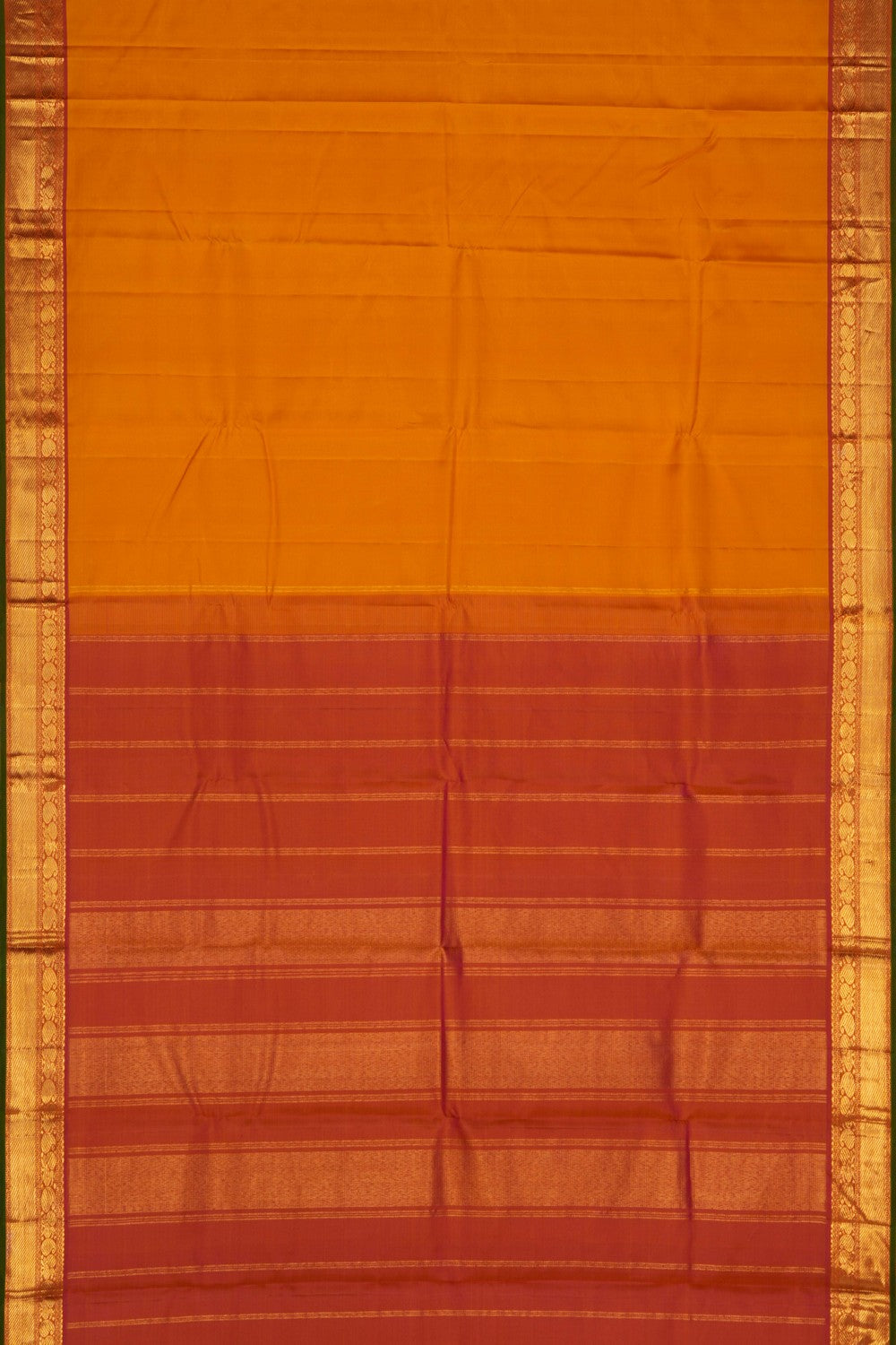 Image of Arani Silk Mustard Saree